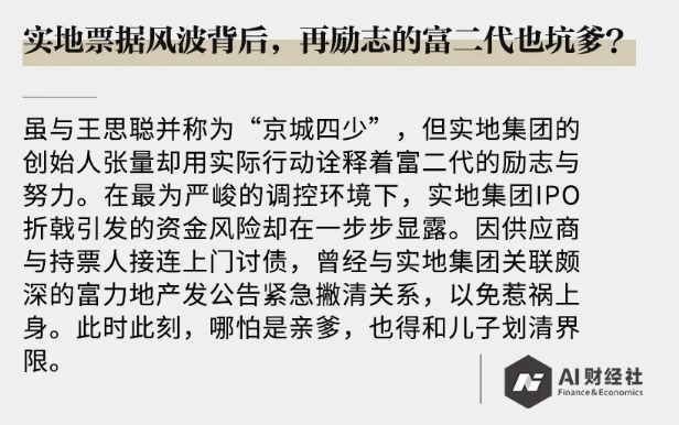 实地票据风波背后，坑爹的富二代?